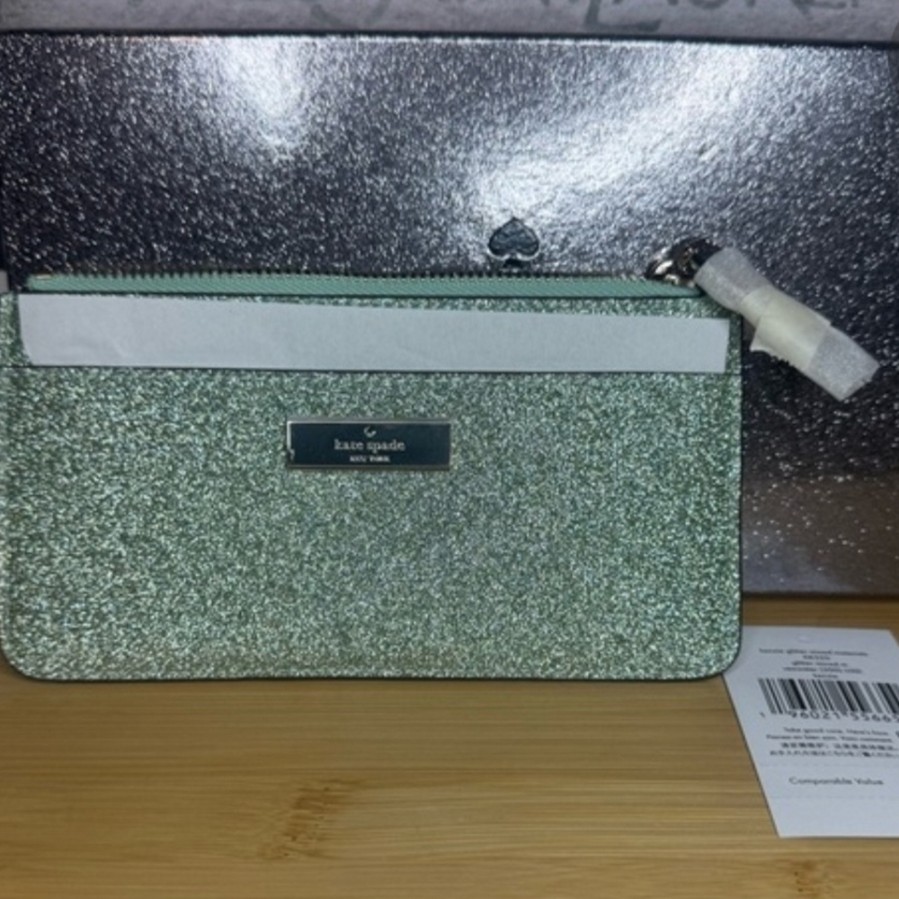 Kate Spade Sparkling Mint Wristlet